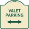 Signmission Valet Parking W/ Bidirectional Arrow Heavy-Gauge Aluminum Sign, 18" x 18", TG-1818-22751 A-DES-TG-1818-22751 - alternate 1